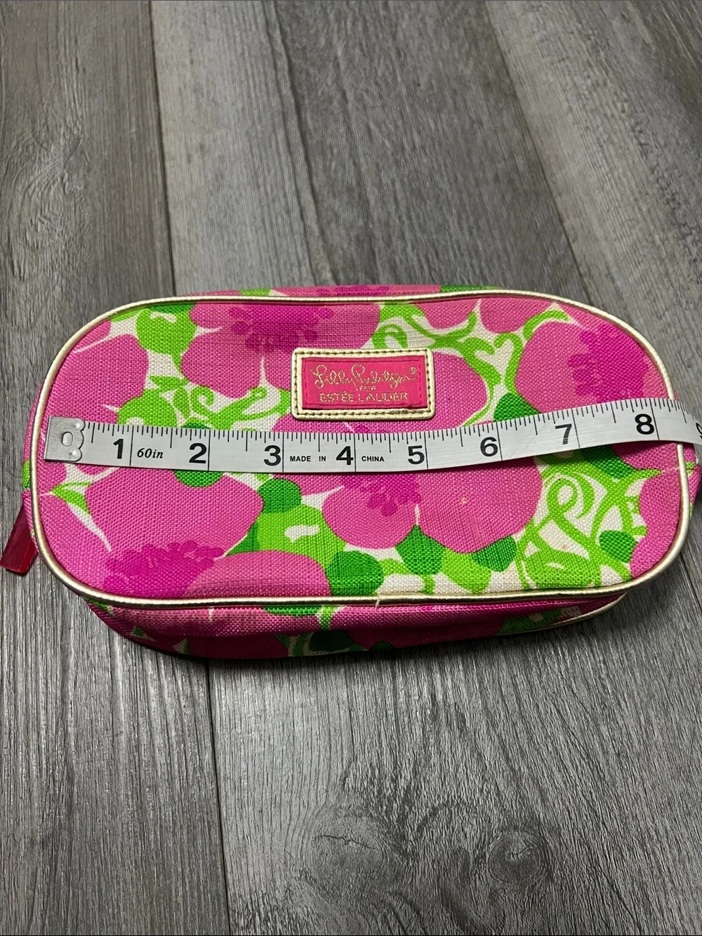 Lily Pulitzer Estée Lauder collab cosmetic bag